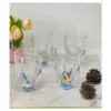 Rainbow Diamond Acrylic Glasses Drinking Set Of 4 Hi Ball (17oz), Plastic Drinking Glasses, BPA Free, Drinkware Set, Drinking Water Glasses