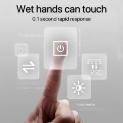 36*36in LED Bathroom Mirror, Anti-Explosion Glass, Rust-Resistant, Anti-Fog Features, Tri-Color Changing, Ideal For All Bathroom Decors -Bold Design Store GUEST dd2db18d 43fb 4f9a 9888 784a6ca83dc2