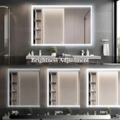 60x40 Inch Oversized LED Bathroom Mirror Wall Mounted Mirror With 3 Color Modes Aluminum Frame Large Wall Mirror For Bathroom -Bold Design Store GUEST dda0030e d79a 4bac 890d 6f6c4df2b1bc