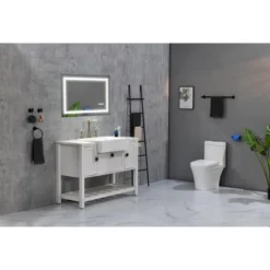 LED Bathroom Mirror 40inx 28inwith Front And Backlight, Large Dimmable Wall Mirrors With Anti-Fog, Memory, 3 Colors, LED Vanity Mirror -Bold Design Store GUEST def9cf9c 9558 46a2 9f41 dd83932aafa9 1