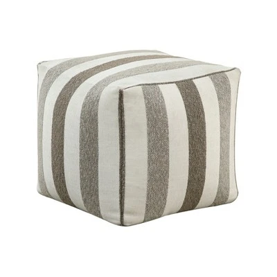 Modern Square Pouf Multi-Color Jacquard Fabric Upholstered Ottoman, Non-Slip Floor Pouf, Bean Bag Chair, 1pc Sitting Pouf 2 Modern Square Pouf Multi-Color Jacquard Fabric Upholstered Ottoman, Non-Slip Floor Pouf, Bean Bag Chair, 1pc Sitting Pouf - Image 2