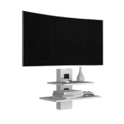 Havre Floating Shelf, Dual-Shelf Wall Unit With Cable Management, White 9 Havre Floating Shelf, Dual-Shelf Wall Unit With Cable Management, White -Bold Design Store GUEST e1260f62 a65c 4e0d 80b0 74ad9e0141f4