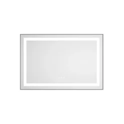 36 X 24 Inch LED Bathroom Mirror With Front And Backlight, Wall Mounted Vanity Mirror With Aluminum Frame,Anti-Fog,Memory, 3 Colors, Stepless Dimmable