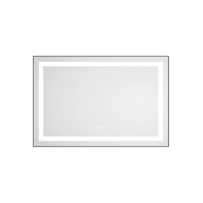 36 X 24 Inch LED Bathroom Mirror With Front And Backlight, Wall Mounted Vanity Mirror With Aluminum Frame,Anti-Fog,Memory, 3 Colors, Stepless Dimmable 1 36 X 24 Inch LED Bathroom Mirror With Front And Backlight, Wall Mounted Vanity Mirror With Aluminum Frame,Anti-Fog,Memory, 3 Colors, Stepless Dimmable