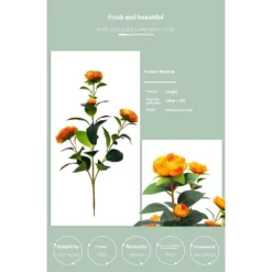 Artificial Camellia Tree 2 Pack, 36"Faux Camellia Plant In Pot With Orange Flowers, Greenery Potted Plant For Indoor Outdoor Office Home Porch Decor 14 Artificial Camellia Tree 2 Pack, 36"Faux Camellia Plant In Pot With Orange Flowers, Greenery Potted Plant For Indoor Outdoor Office Home Porch Decor -Bold Design Store GUEST e1d9fd74 82fc 49bf 8b20 b233d23e048a