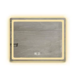 36 In. H LED Single Bathroom Vanity Mirror In Polished Crystal Bathroom Vanity LED Mirror For Bathroom Wall Smart Lighted Vanity Mirrors -Bold Design Store GUEST e25c048d 483c 4ed3 a80b 9359ebfc7a83