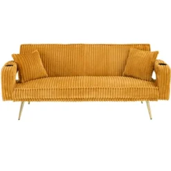 The Straight-row White Polyester Sofa With Throw Pillows, Featuring A Minimalist Style, Is Suitable For The Living Room And Study -Bold Design Store GUEST e3021687 7a0d 40ee bfa7 d6ea8c2bcfc9