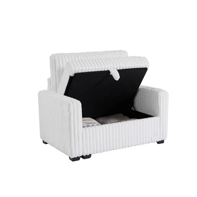 Living Room Sofa And Seat With Storage Box ,for Bedroom, Office, Large-White 1 Living Room Sofa And Seat With Storage Box ,for Bedroom, Office, Large-White