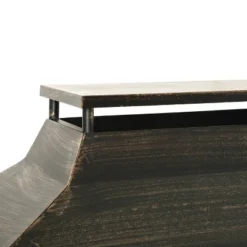 37-Inch Rectangular Metal Outdoor Wood Burning Fireplace,Outdoor Fireplace With Built-in Log Storage And Poker-Brushed Bronze,Log Burner Fire Pit -Bold Design Store GUEST e46450d7 fd6a 4a6d 9a49 92559c39ea6e