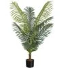 Artificial Plant, 47" Tall, Palm Tree, Indoor, Faux, Fake, Floor, Greenery, Potted, Real Touch, Decorative, Green Leaves, Black Pot
