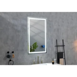 40 X 28 Inch LED Bathroom Mirror With Front And Backlight, Wall Mounted Vanity Mirror, Anti-Fog, Memory, 3 Colors, Stepless Dimmable -Bold Design Store GUEST ef0c1568 d11b 4327 8cfb 09d2ad5fb10f