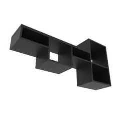 Globe Wall-Mounted Shelf Unit With 5 Shelves, Black -Bold Design Store GUEST ef9a7860 e8ac 4bd4 917e 18c9bf3c0a8a