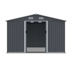 Outdoor Storage Shed 8 X 10 FT Tool Sheds, Heavy Duty Storage House With Sliding Doors With Air Vent For Backyard Patio Lawn To Store Bikes,Grey -Bold Design Store GUEST eff6ce4a d98a 4da6 b830 f1b0a1756f07
