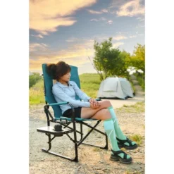 Camping Directors Chair, Heavy Duty,Oversized Portable Folding Chair With Side Table, Pocket For Beach, Fishing,Trip,Picnic,Lawn Blue -Bold Design Store GUEST f323c845 0d19 47be b0d3 9f2d1d0f8f74