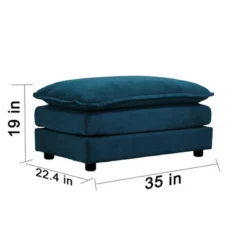 Polyester Polyester Ottomans Footrest To Combine With 2 Seater Sofa, 3 Seater Sofa And 4 Seater Sofa, Blue Polyester -Bold Design Store GUEST f439a72b b533 46e9 b6d8 750d1f14f3c8