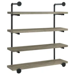Black And Grey Driftwood 4-tier Wall Shelf -Bold Design Store GUEST f4e08321 ecc5 42e0 a3b8 20a76854fb86