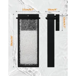 Outdoor Light Fixture Wall Light,Anti-Rust Wall Lantern Outside Wall Sconce, Integrated LED Porch Light For Garage Patio Doorway -Bold Design Store GUEST f55bdbb5 c7cb 46a9 9838 126dc58ca79d