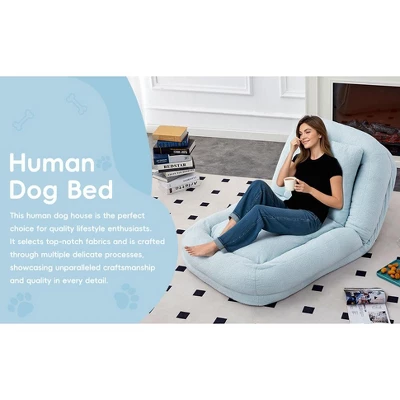 Folding Sofa Chair With 5 Adjustable Positions Plush Floor Lounge Chair For Gaming, Meditation, And Relaxation 11 Folding Sofa Chair With 5 Adjustable Positions Plush Floor Lounge Chair For Gaming, Meditation, And Relaxation - Image 11