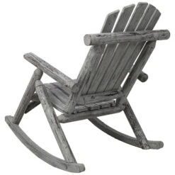 Wooden Porch Rocker Chair,Durable Wooden Porch Rocker Chair,Fir Log Rocking Chair,Patio Rockers For Outside,Garde.Light Gray Color -Bold Design Store GUEST faab22f3 5162 4bcf ab90 c13009748473