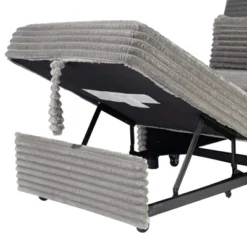 Convertible Wide-Welt Polyester Sofa Sleeper Sofa Chair W/ Polyesterll-Out Bed Smoke -Bold Design Store GUEST fb1d2a46 e4d8 4416 94f4 c965d3a4cf8d