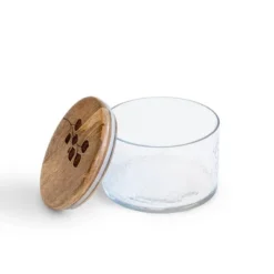 Leafy Twig Glass Jar/Container With Wooden Lid-700 Ml 8 Leafy Twig Glass Jar/Container With Wooden Lid-700 Ml -Bold Design Store GUEST fbc0f273 3b65 4b3b bad7 6621fd5428f1