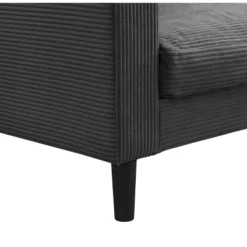 74" High Resilience Three Seater Sofa, Wooden Frame 3 Seat Sofa, Comfy,Modern Polyester Sofa,Living Room Bedroom Apartment,Dark Gray -Bold Design Store GUEST febd66f1 f8bd 4568 a0cd b17db976b7ab