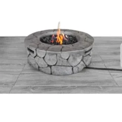 9'' H X 28'' W Fiber Reinforced Concrete Outdoor Fire Pit -Bold Design Store GUEST ff1934e8 575f 4879 aea9 33c416efce41