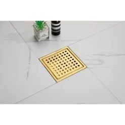 6 Inch Square Shower Floor Drain Square Shower Floor Drain With Flange,Pattern Grate Removable,Food-Grade SUS 304 Stainless Steel -Bold Design Store GUEST ff490dc2 33d6 4c2b a6ac dc3593acb9ea