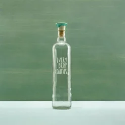 Drop Glass Water Bottle With Ceramic Stopper-750 ML